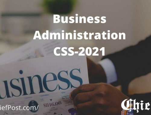 Business Administration 2021 — CSS Past Paper
