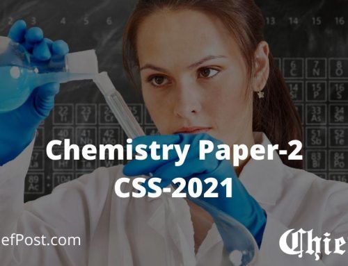 Chemistry Paper-2 2021 — CSS Past Paper