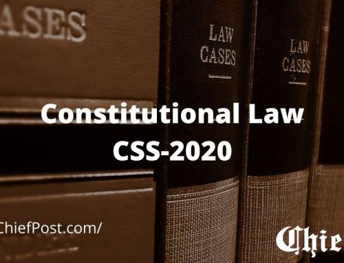 Constitutional Law 2020 — CSS Past Paper