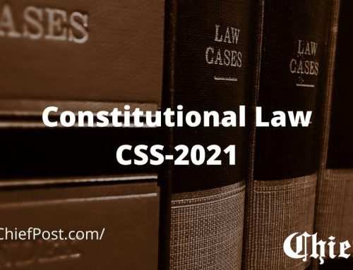 Constitutional Law 2021 — CSS Past Paper