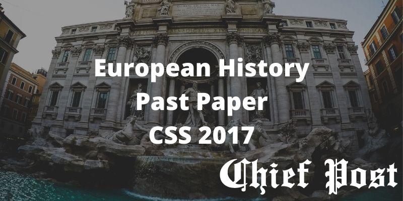 European History 2017