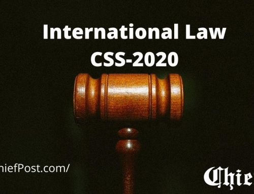 International Law 2020 — CSS Past Paper