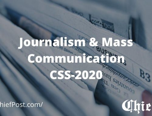Journalism & Mass Communication 2020 — CSS Past Paper