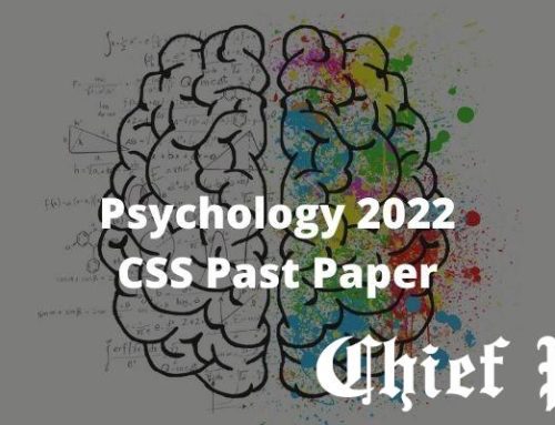 Psychology 2022 — CSS Past Paper