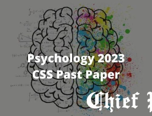 Psychology 2023 — CSS Past Paper
