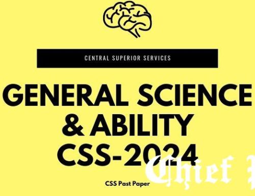 General Science and Ability 2024 — CSS Past Paper