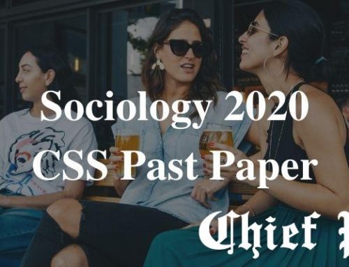 Sociology 2020 — CSS Past Paper
