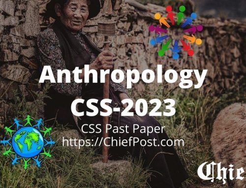 Anthropology 2023 — CSS Past Paper