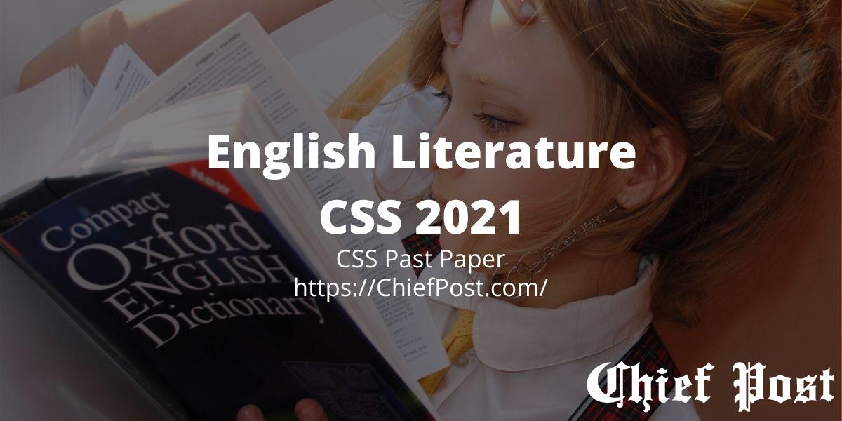 English Literature CSS 2021
