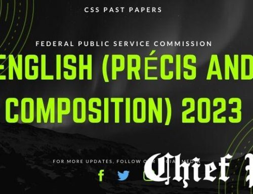 English Précis and composition 2023 — CSS Past Paper