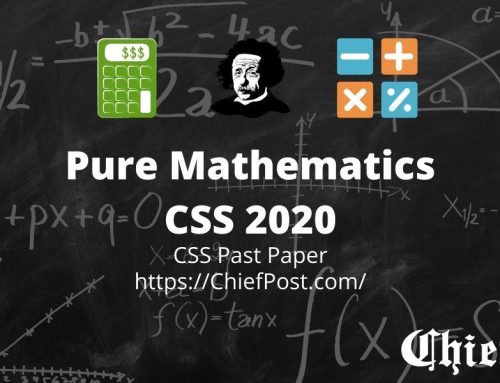 Pure Mathematics 2020 — CSS Past Paper